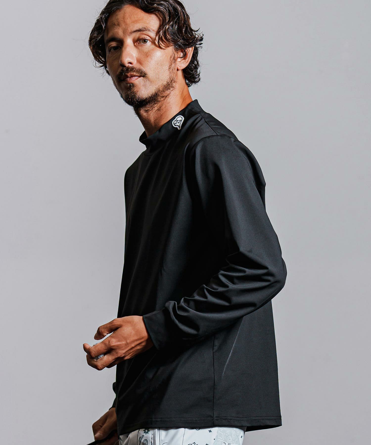 【Men's】長袖モックネックカットソー