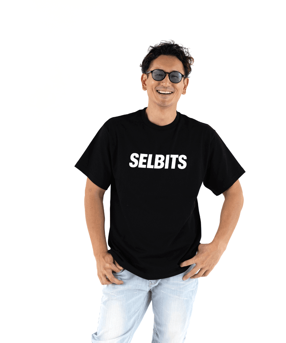 【Unisex】SELBITS LOGO TEE ”black”