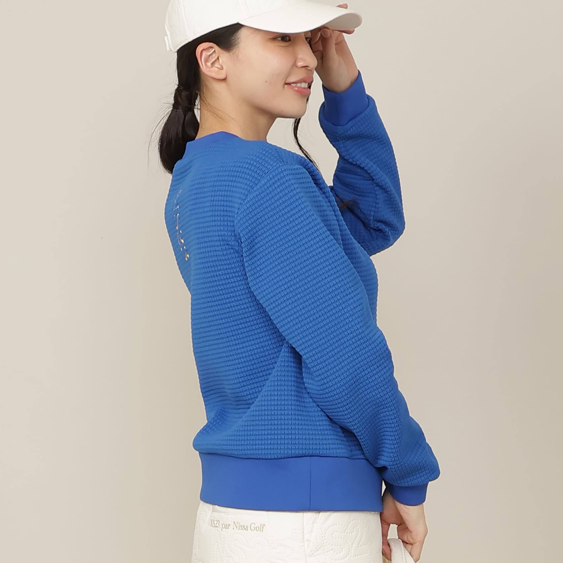【Women's】ニット風Wフェイスプルオーバー