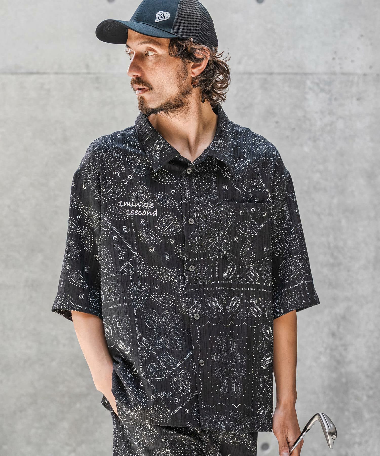 【Men's】バンダナ柄シャツ