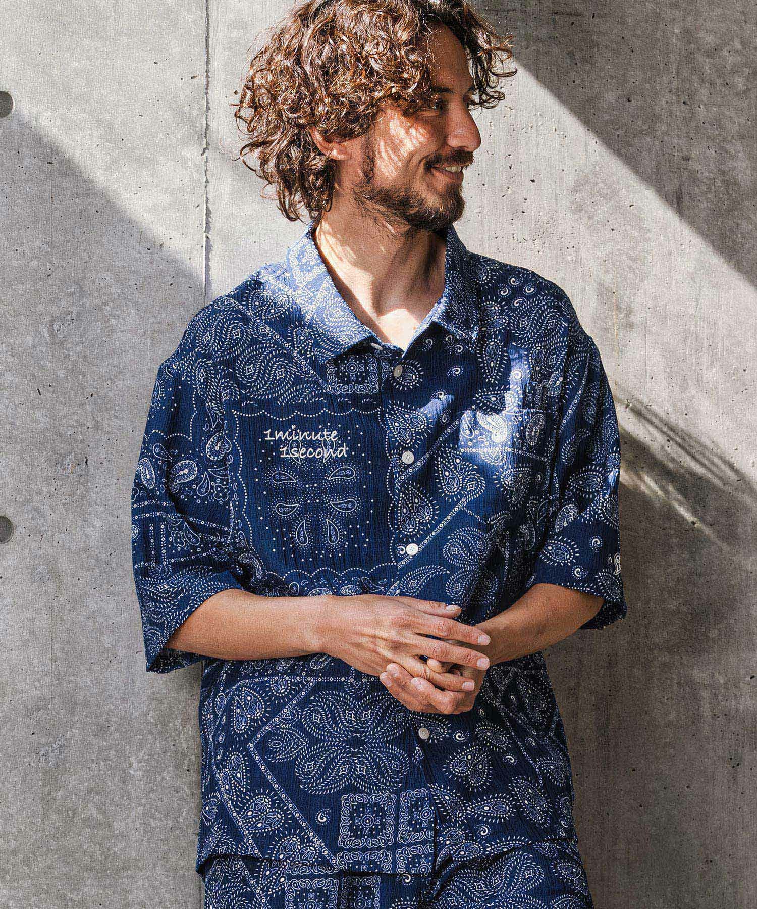 【Men's】バンダナ柄シャツ