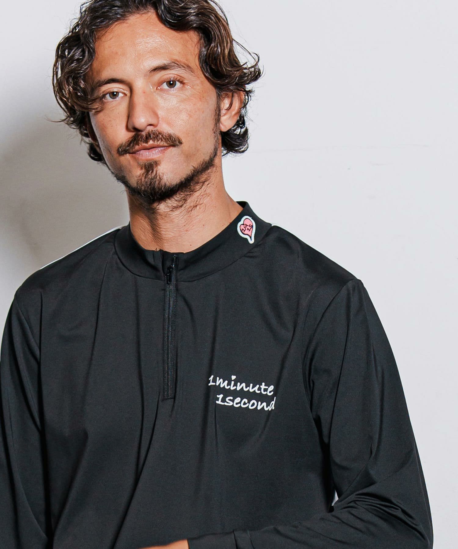 【Men's】ジップハイネックカットソー