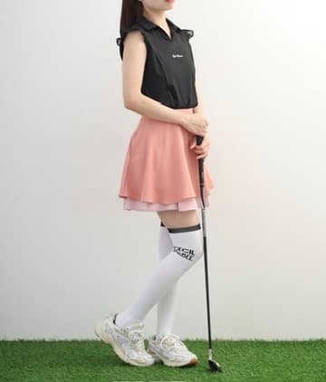 【Women's】Sheer Skipper Blouse Polo