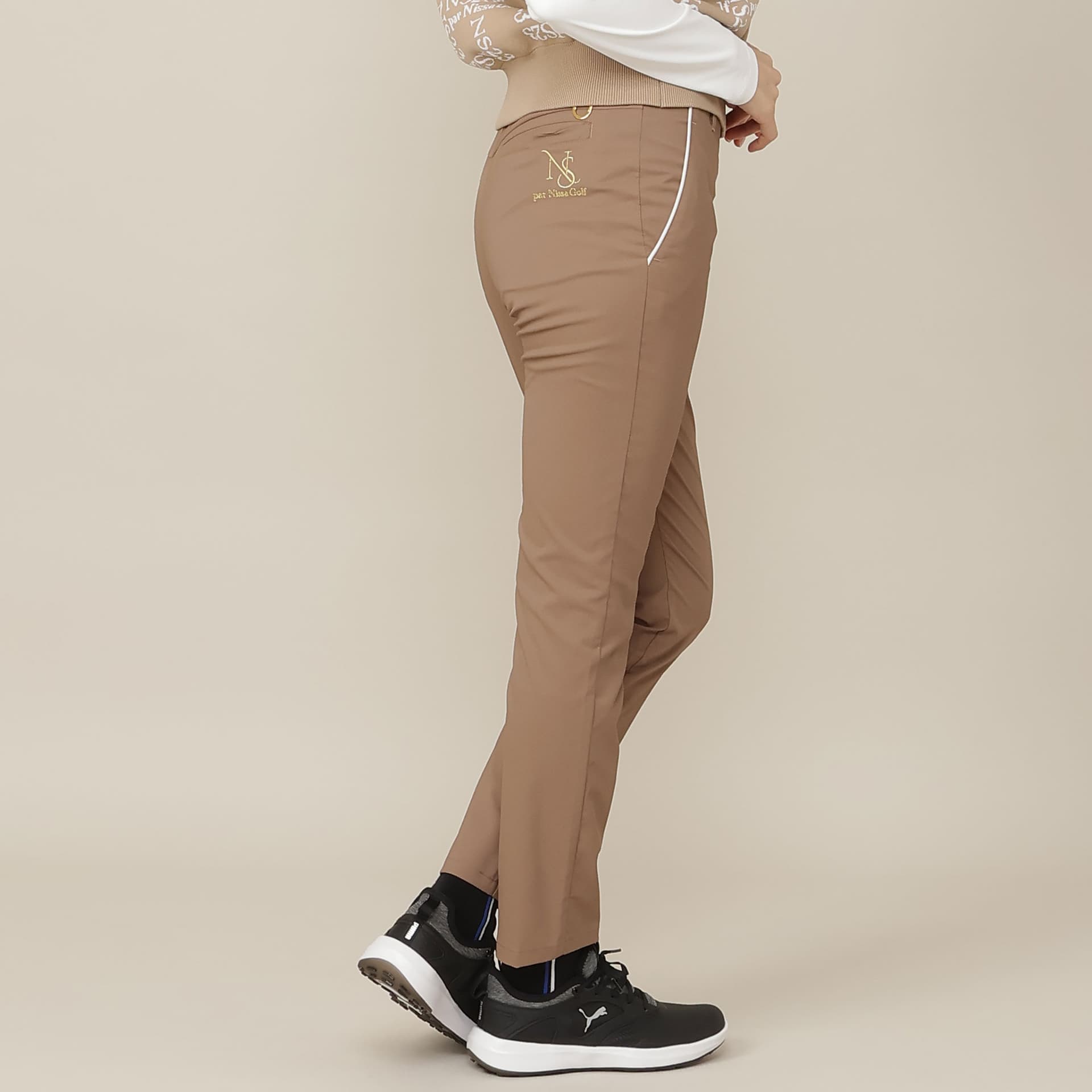 【Women's】【接触冷感/UVカット/遮熱素材/透け防】超フルダル遮熱パンツ