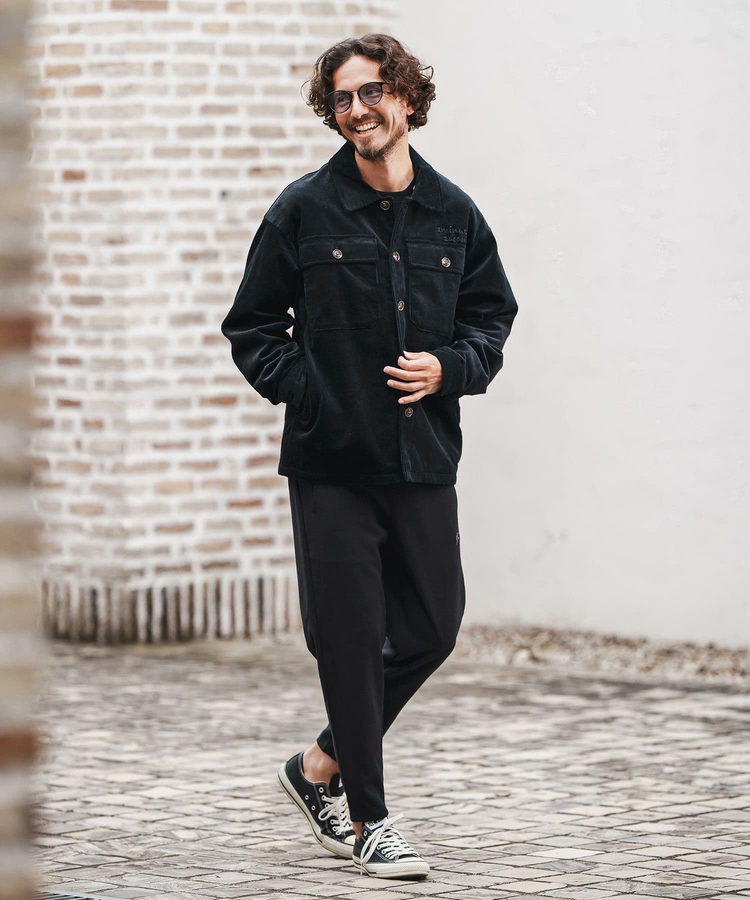 【Men's】テーパードスラックスパンツ