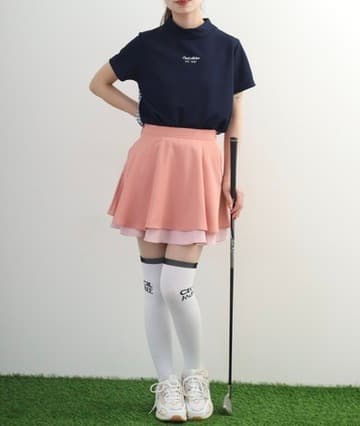【Women's】Two-Tier Flare Skirt