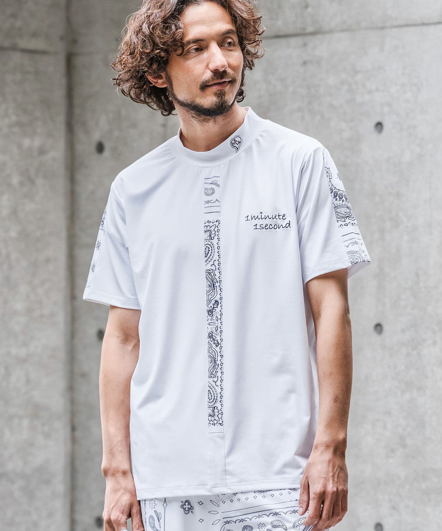 【Men's】モックネックカットソー