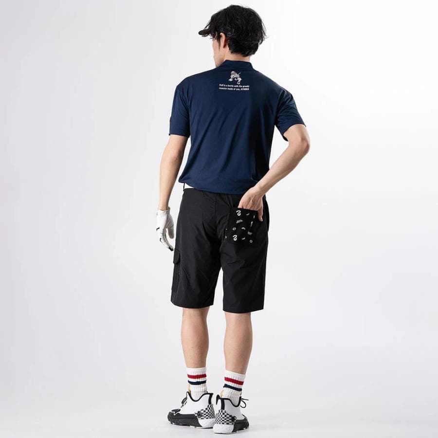 【Men's】素材切替 ハーフパンツ