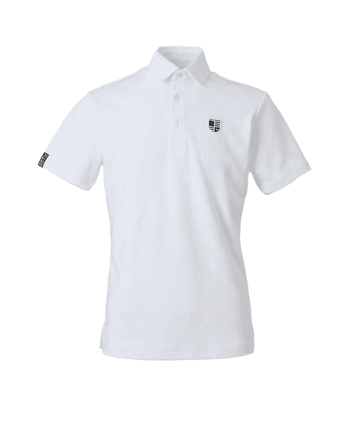 【Men's】ロゴジャカードジャージー半袖シャツ