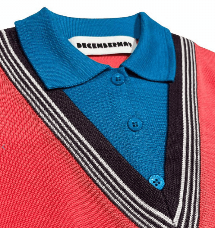 【Men's】レイヤードニット