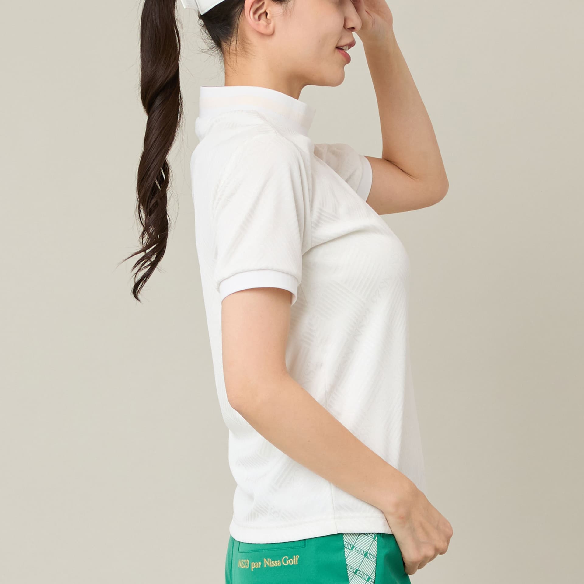 【Women's】ロゴジャカードモックネック
