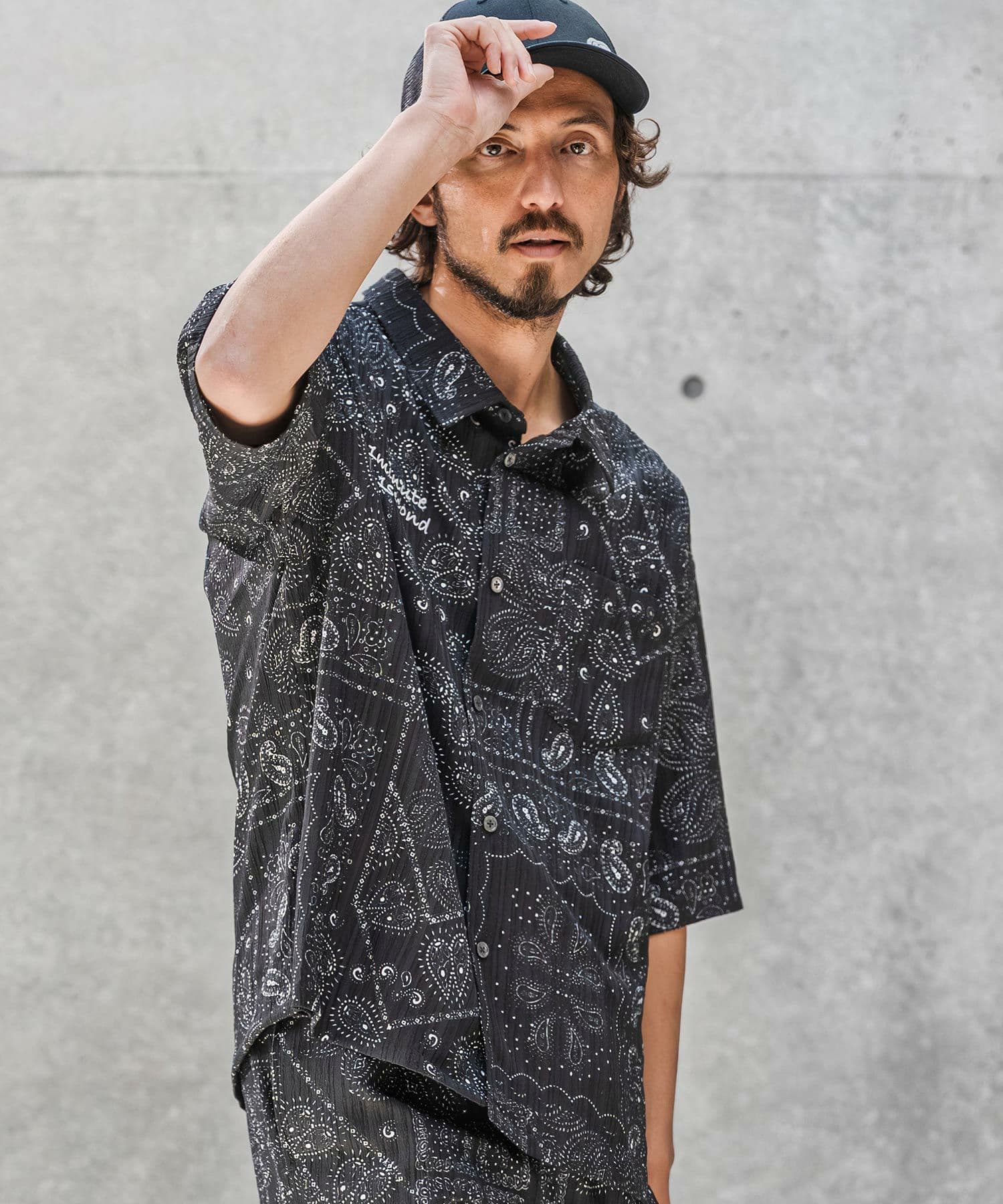 【Men's】バンダナ柄シャツ
