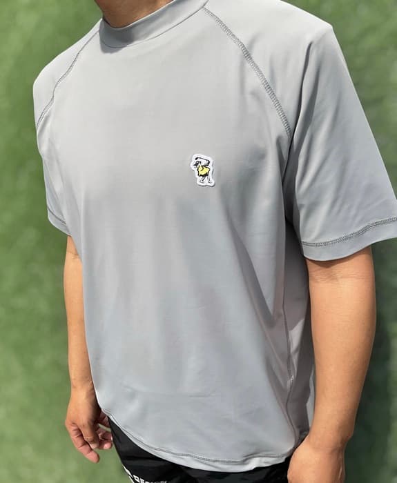 【Unisex】GOLF モックネック Tシャツ 伸縮性に優れた快適なウエア ゴルフ 春夏 ストレッチ 速乾 吸汗