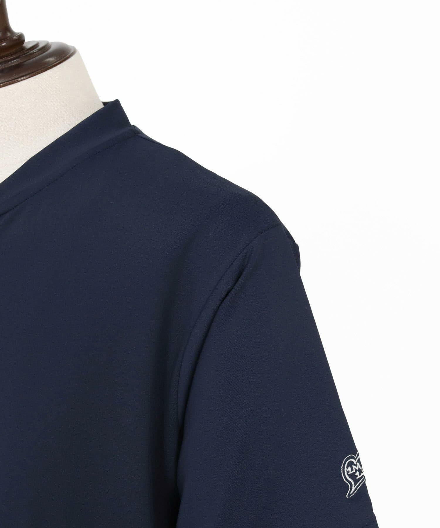 【Men's】ノーカラーポロシャツ