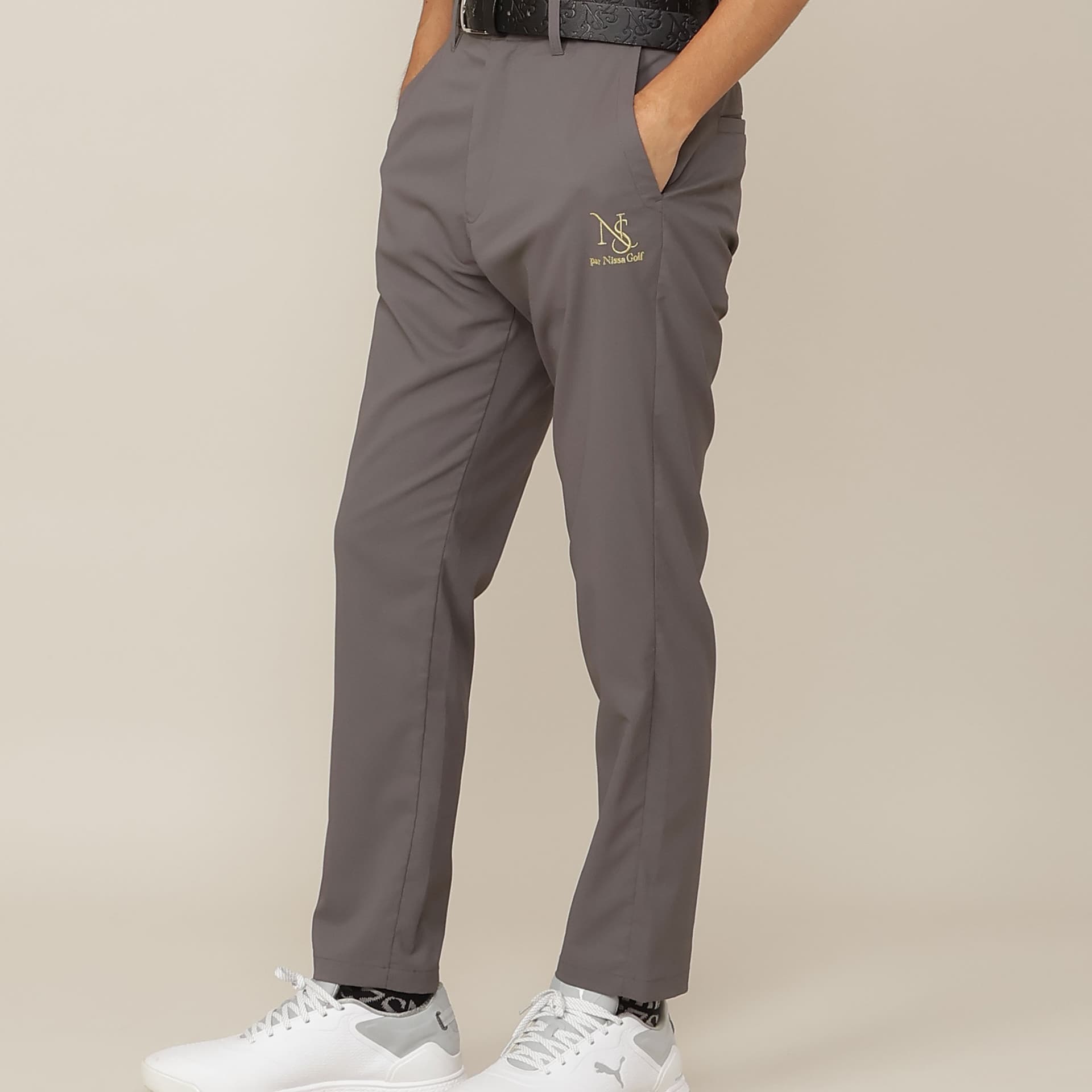 【Men's】【接触冷感/UVカット/透け防止】超フルダル遮熱パンツ