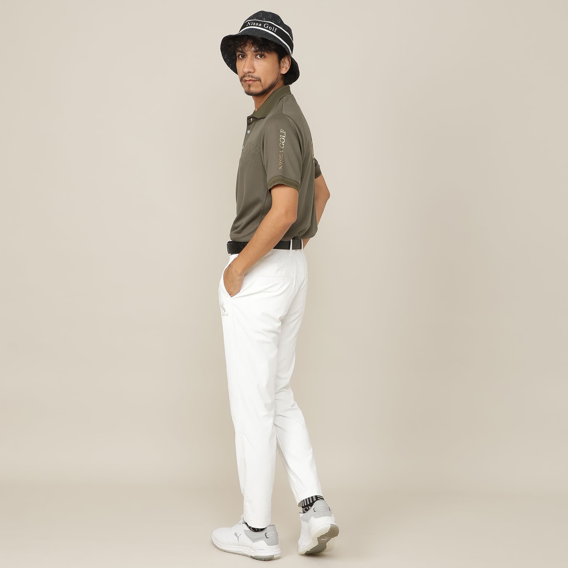 【Men's】【接触冷感/UVカット/透け防止】超フルダル遮熱パンツ