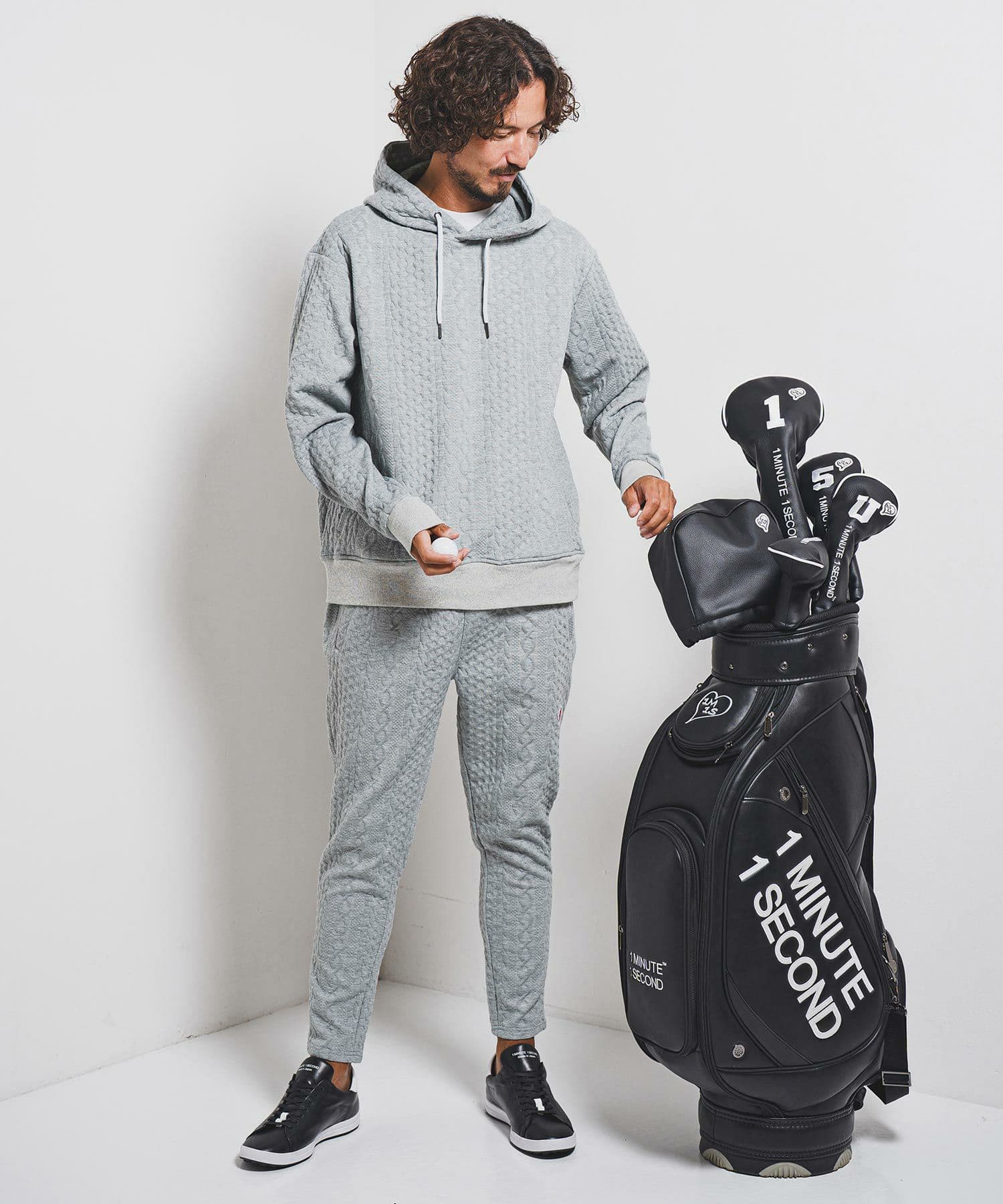 【Men's】ケーブルニットパーカー