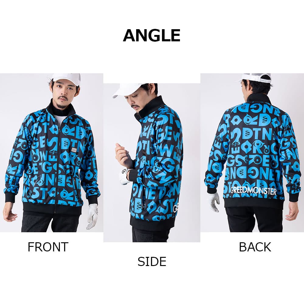 【Men's】総柄プリント トラックJK