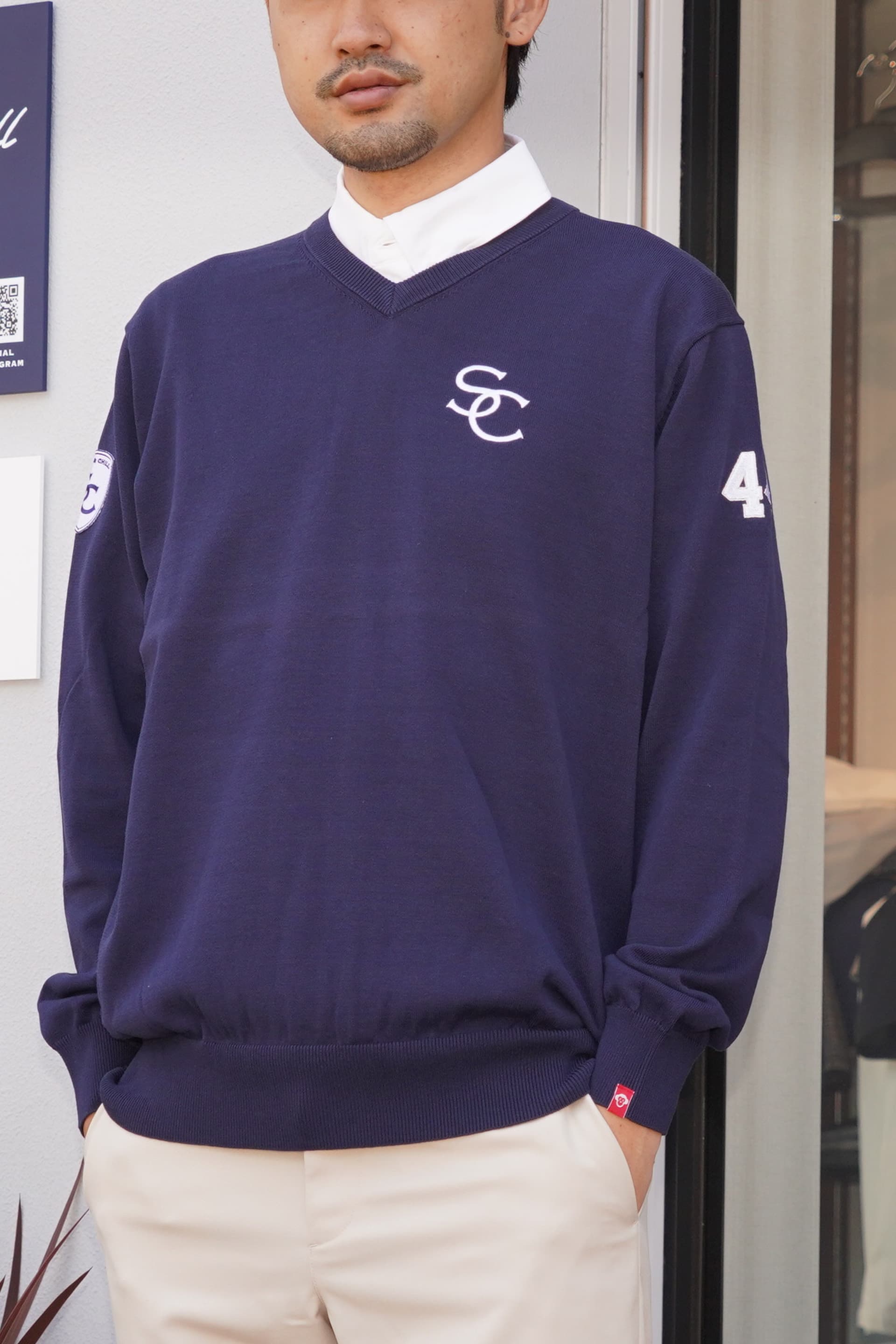【Men's】ハイゲージコットンニット