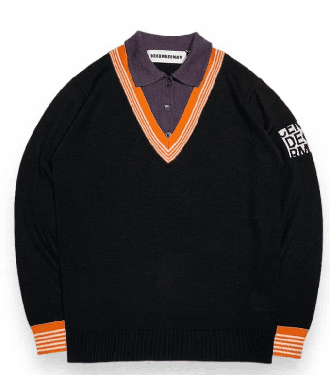 【Men's】レイヤードニット