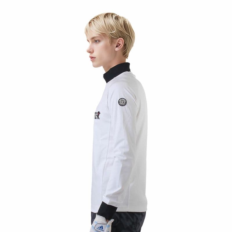 【Men's】マルチパターンロゴ モック長袖CU