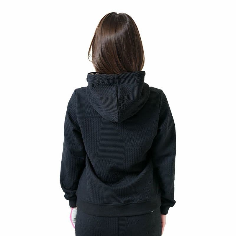 【Women's】ジャガード ロゴテーププルパーカー