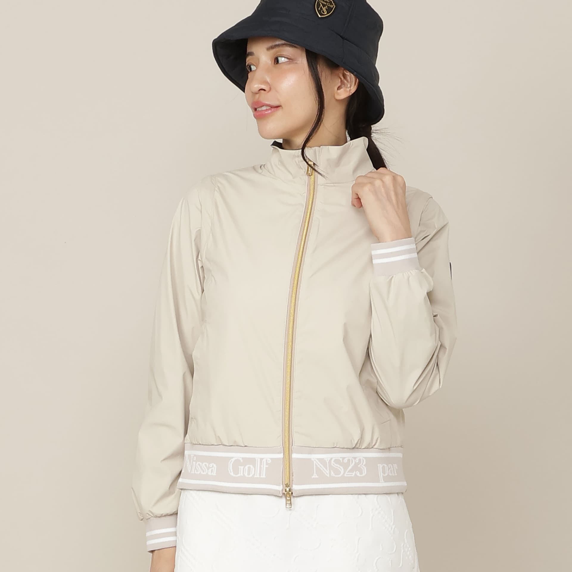 【Women's】【ストレッチ性/透湿・防水】2wayウインドプロテクター