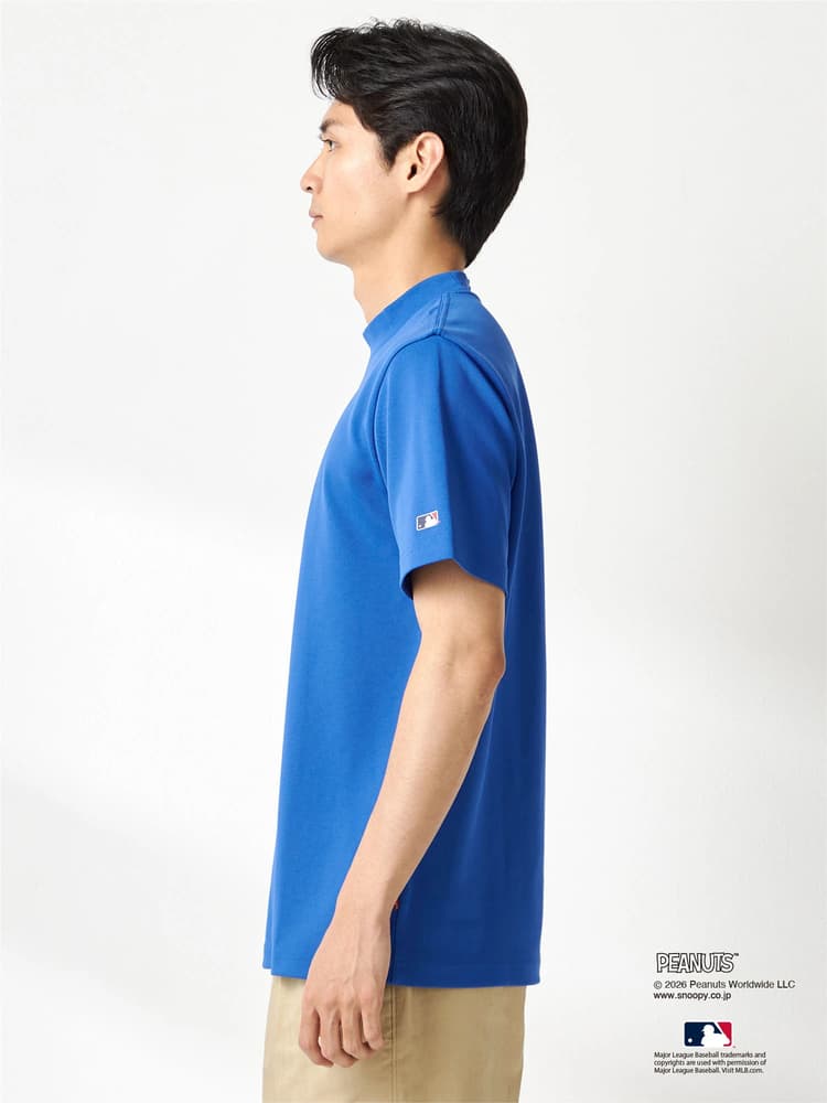 【Men's】【PEANUTS×MLB】コラボモックネックTシャツ