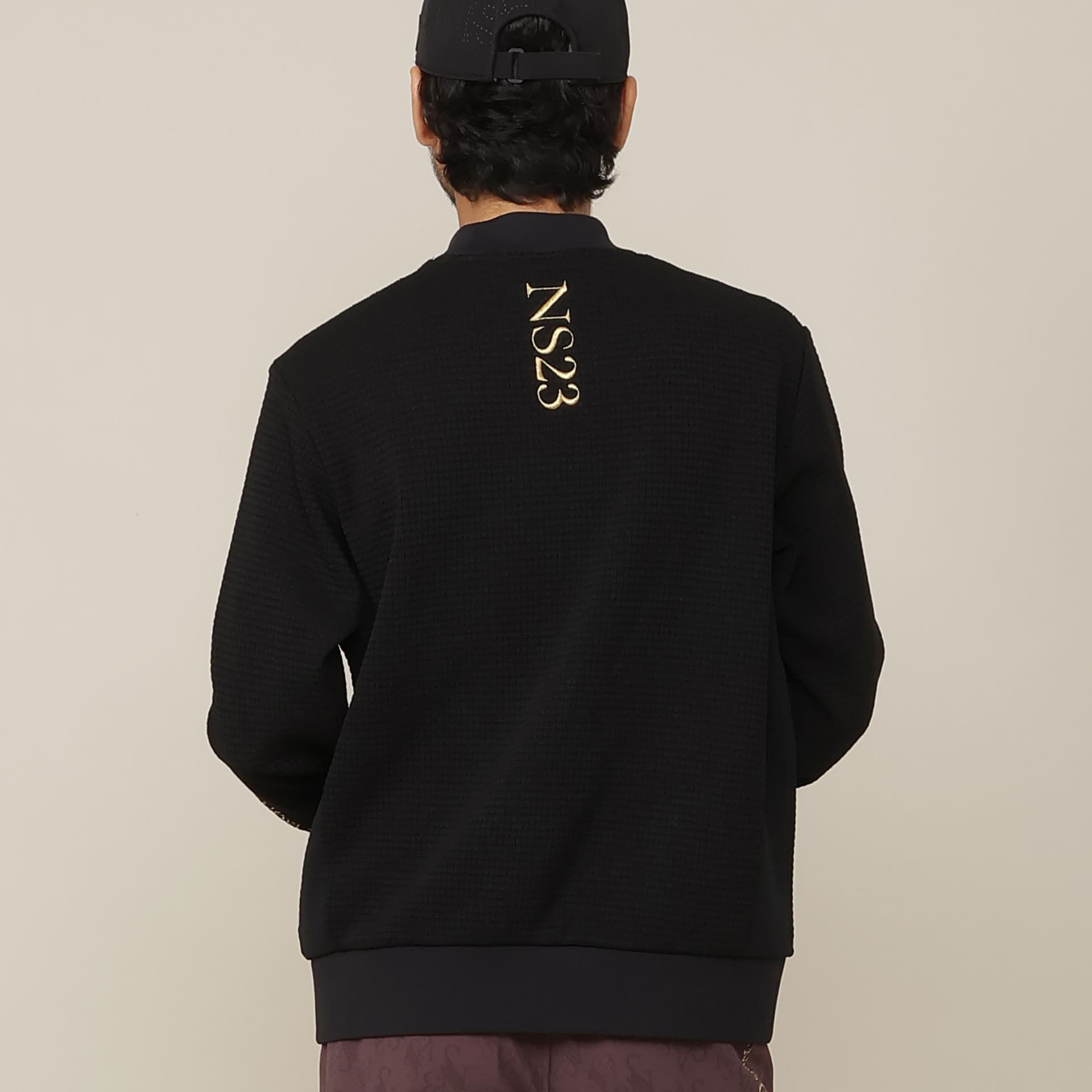 【Men's】ニット風Wフェイスプルオーバー