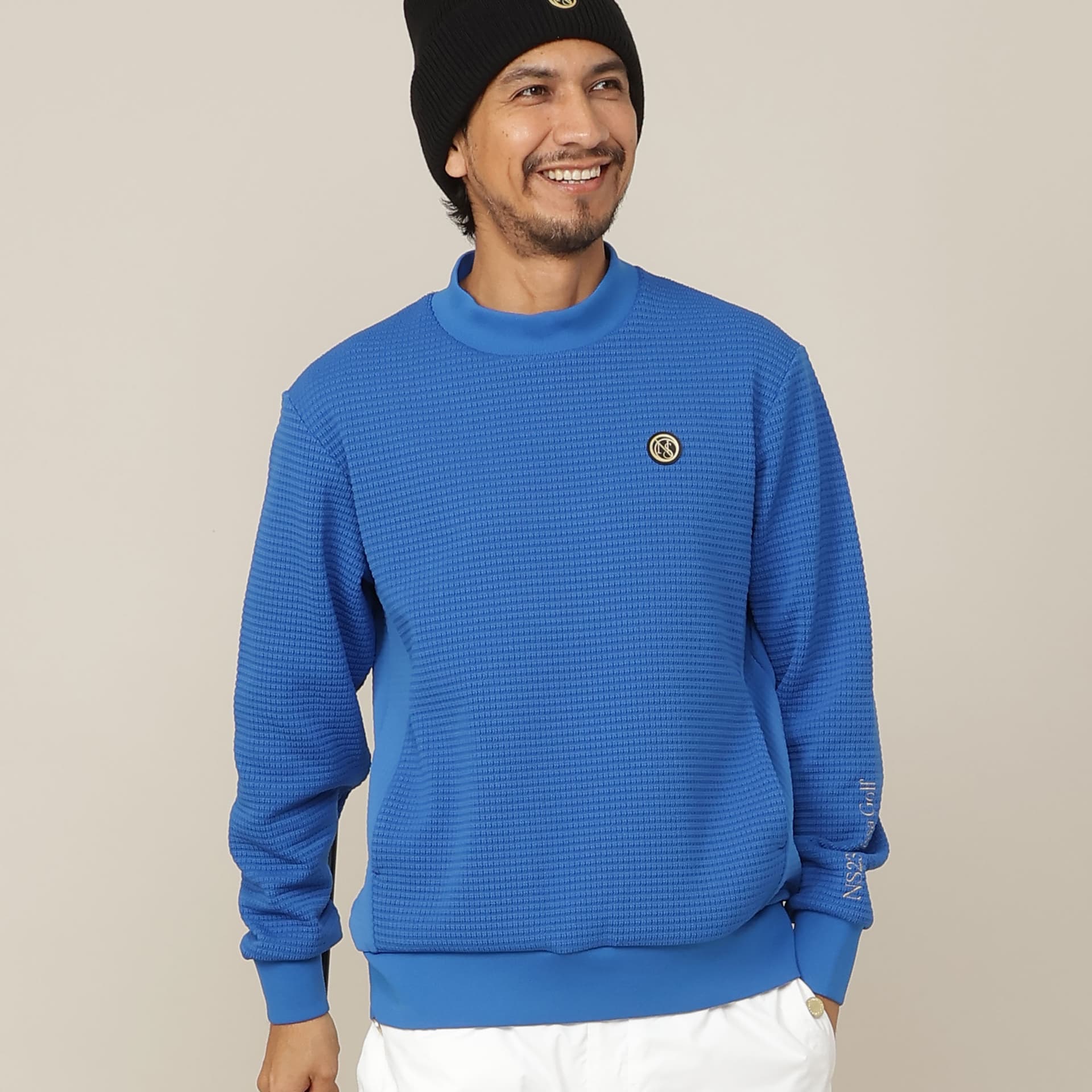 【Men's】ニット風Wフェイスプルオーバー