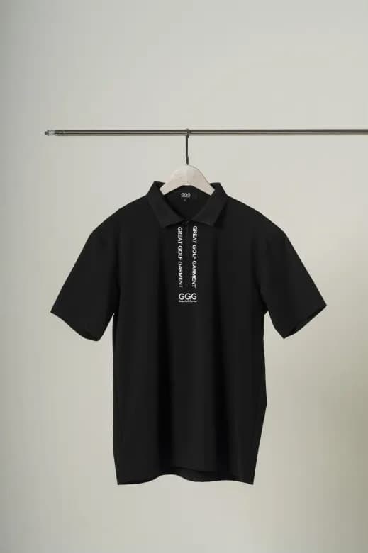 【Unisex】ショートスリーブZIPポロ