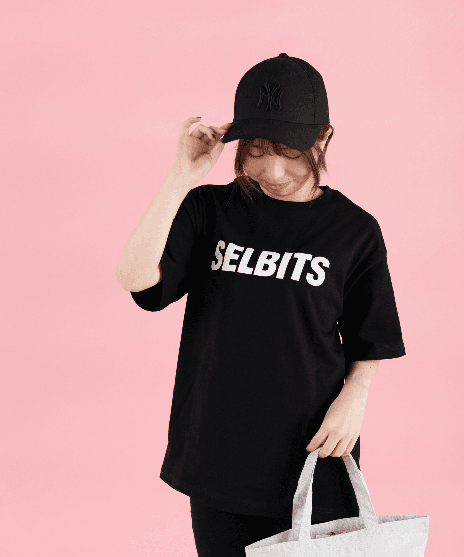 【Unisex】SELBITS LOGO TEE ”black”