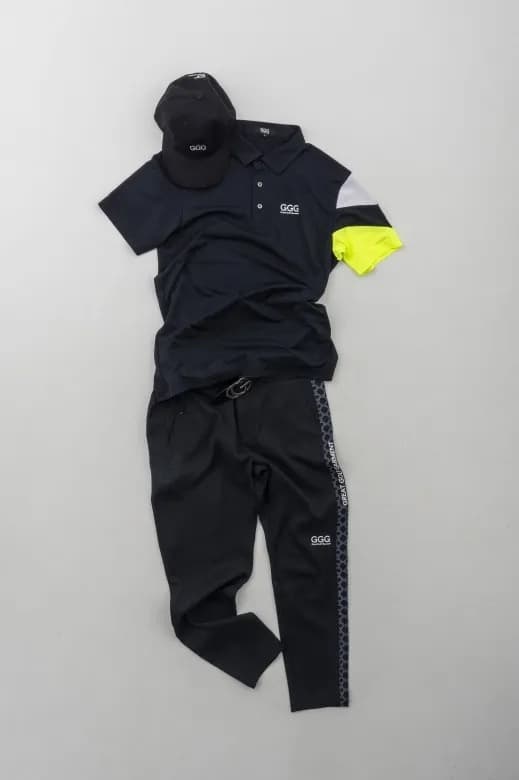 【Men's】半袖 ショルダーカラーポロ
