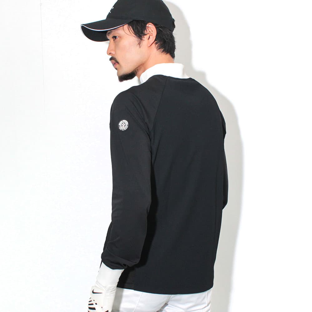 【Men's】マルチパターンロゴ モック長袖CU