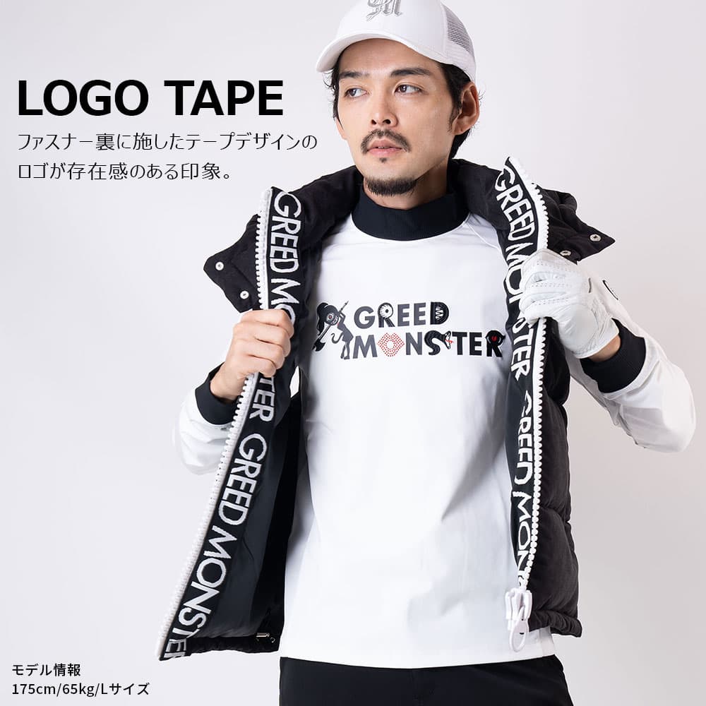 【Men's】ビッグファスナー中綿ベスト
